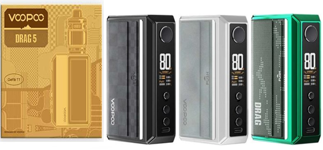 Levně Grip VOOPOO DRAG 5 MOD 177W Barva: Černá