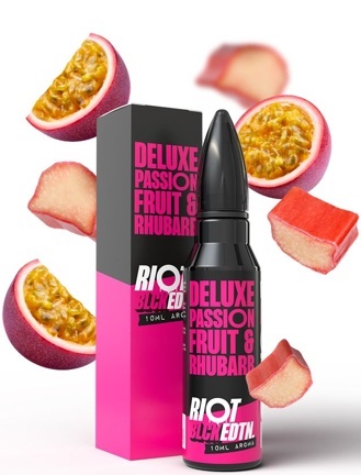 Levně Příchuť Riot Squad Shake and Vape 10/60ml Deluxe Passionfruit & Rhubarb (Marakuja s rebarborou)