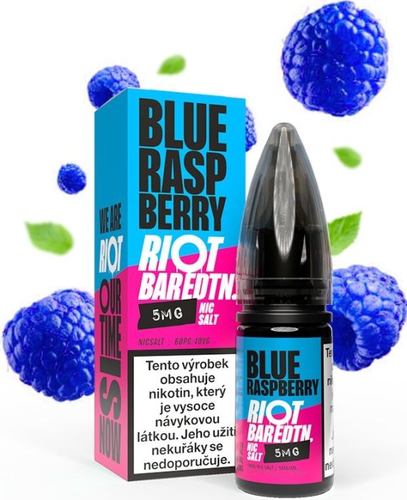 Levně Riot Squad (Riot Squad Salt) 10ml Blue Raspberry (Modrá malina) Nikotín: 10mg