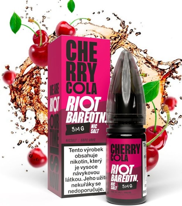 Levně Riot Squad (Riot Squad Salt) 10ml Cherry Cola (Třešňová cola) Nikotín: 10mg