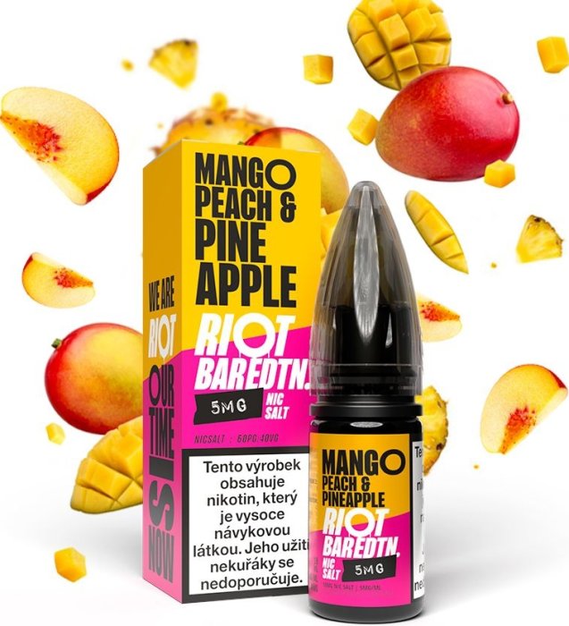 Levně Riot Squad (Riot Squad Salt) 10ml Mango Peach Pineapple (Mango, broskev a ananas) Nikotín: 10mg