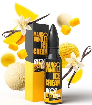Levně Příchuť Riot Squad Shake and Vape 10/60ml Mango Vanilla Ice Cream (Mango s vanilkovou zmrzlinou)
