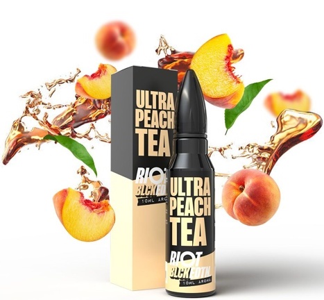 Levně Příchuť Riot Squad Shake and Vape 10/60ml Ultra Peach Tea (Ledový broskvový čaj)