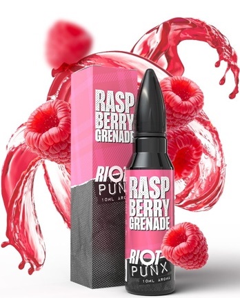 Levně Příchuť Riot Squad Shake and Vape 10/60ml Raspberry Grenade (Malinová limonáda)