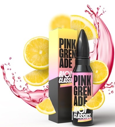 Levně Příchuť Riot Squad Shake and Vape 10/60ml Pink Grenade (Citronovo-jahodová limonáda)