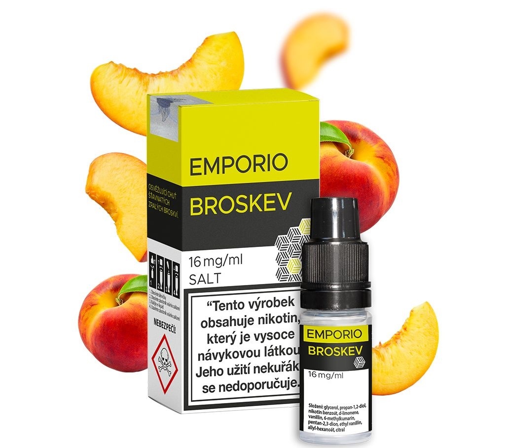 Levně Imperia (Emporio Salt) 10ml Broskev Nikotín: 12mg