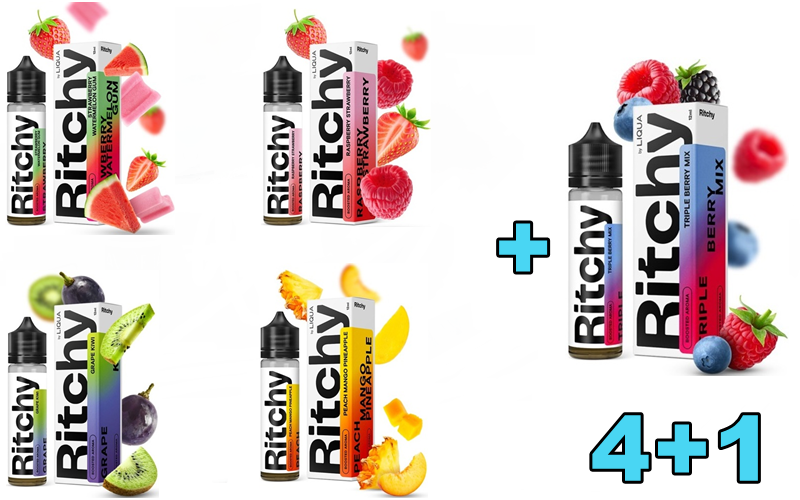Levně Liqua .(Liqua Ritchy) 10/60ml 4+1