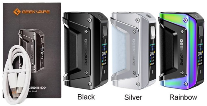Levně Grip GeekVape Aegis Legend 3 MOD 200W Barva: Nerezová