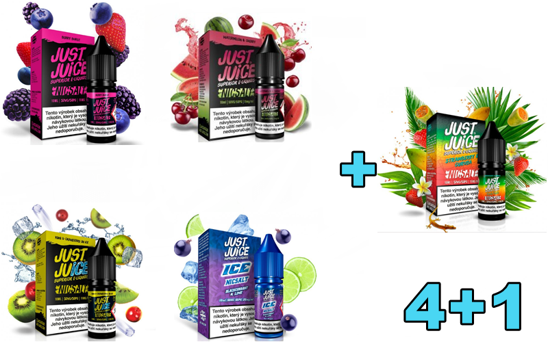 Levně Just Juice .(Just Juice Salt) 10ml 4+1