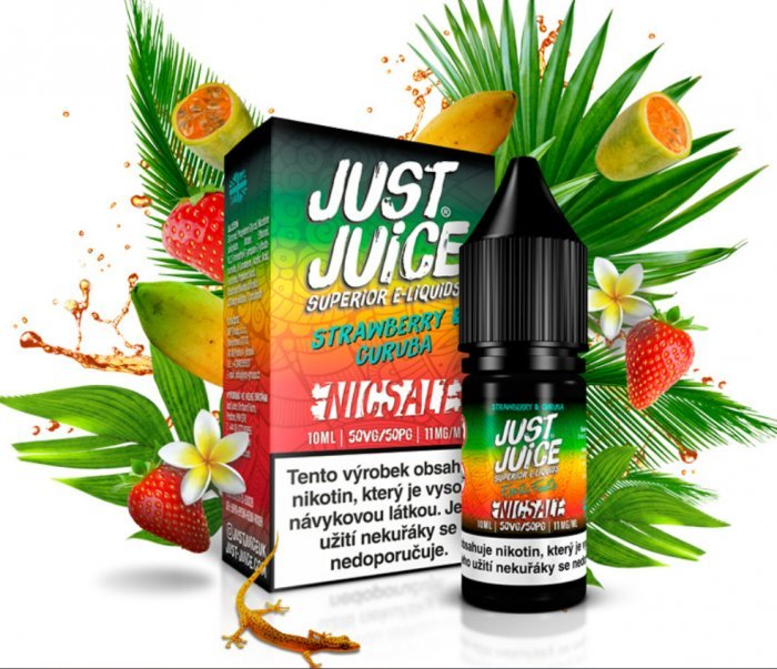 Levně Just Juice (Just Juice Salt) 10ml Strawberry & Curuba (Jahoda & curuba) Nikotín: 11mg