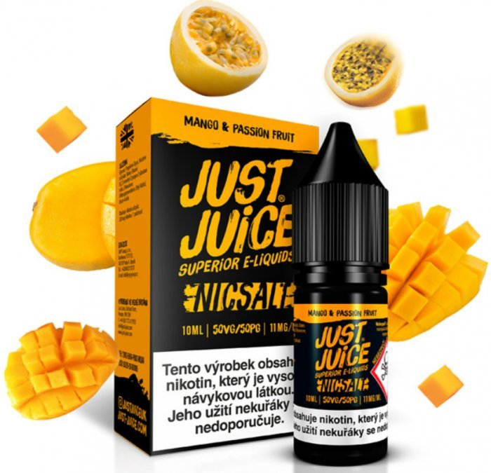 Levně Just Juice (Just Juice Salt) 10ml Mango & Passion Fruit (Mango & marakuja) Nikotín: 11mg