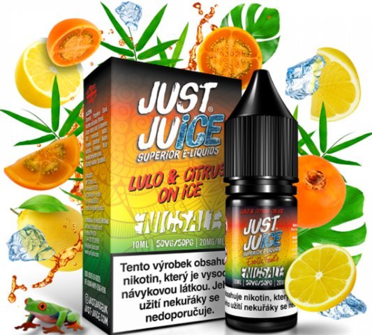 Levně Just Juice (Just Juice Salt) 10ml Lulo & Citrus On Ice (Ledové tropické lulo & citron) Nikotín: 11mg