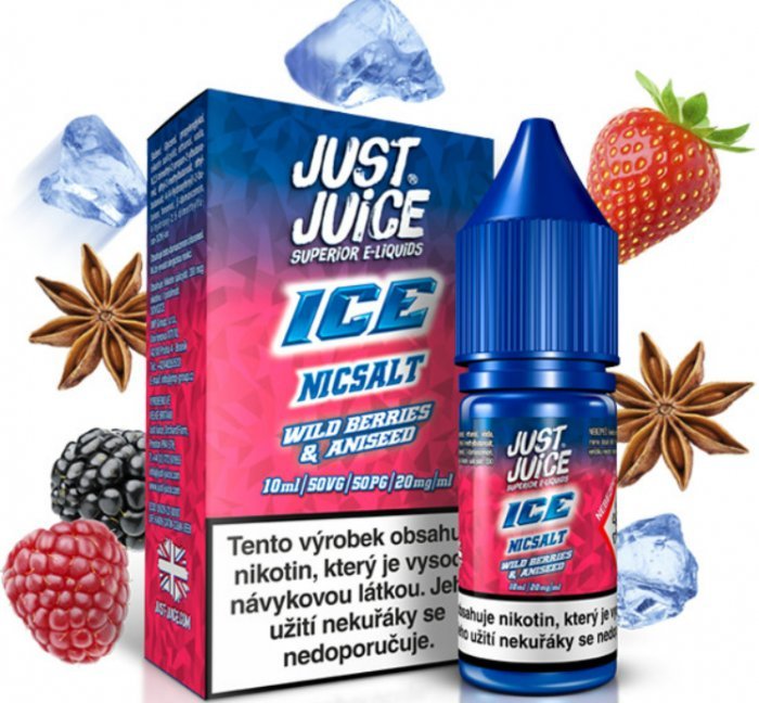 Levně Just Juice (Just Juice Salt) 10ml ICE Wild Berries & Aniseed (Ledové lesní ovoce s anýzem) Nikotín: 11mg