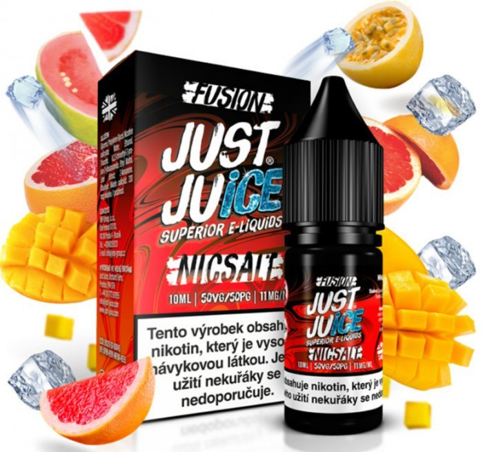 Levně Just Juice (Just Juice Salt) 10ml Fusion Mango & Blood Orange On Ice (Ledové mango & červený pomeranč) Nikotín: 11mg