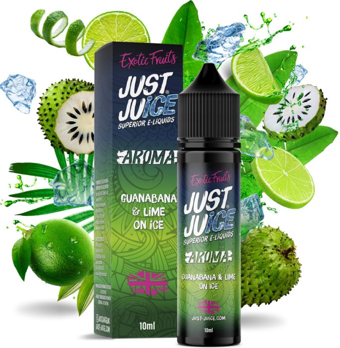 Levně Příchuť Just Juice Shake and Vape 10/60ml Guanabana & Lime On Ice