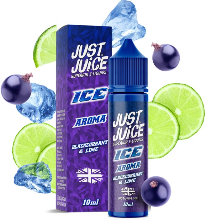 Levně Příchuť Just Juice Shake and Vape 10/60ml ICE Blackcurrant & Lime