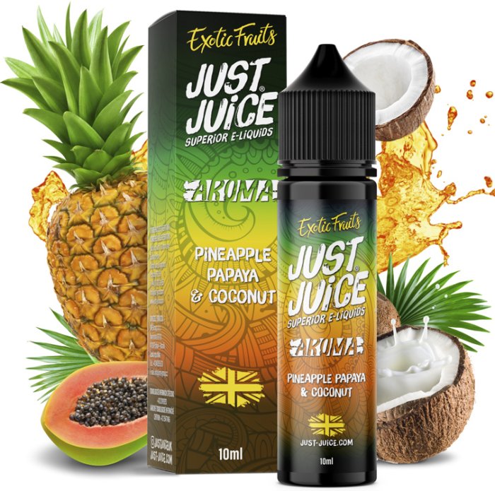 Levně Příchuť Just Juice Shake and Vape 10/60ml Pineapple, Papaya & Coconut