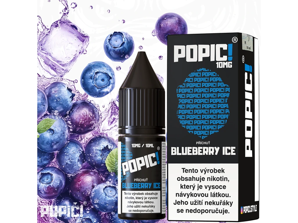 Popič! (Popič! Salt) 10ml Blueberry Ice Nikotín: 10mg