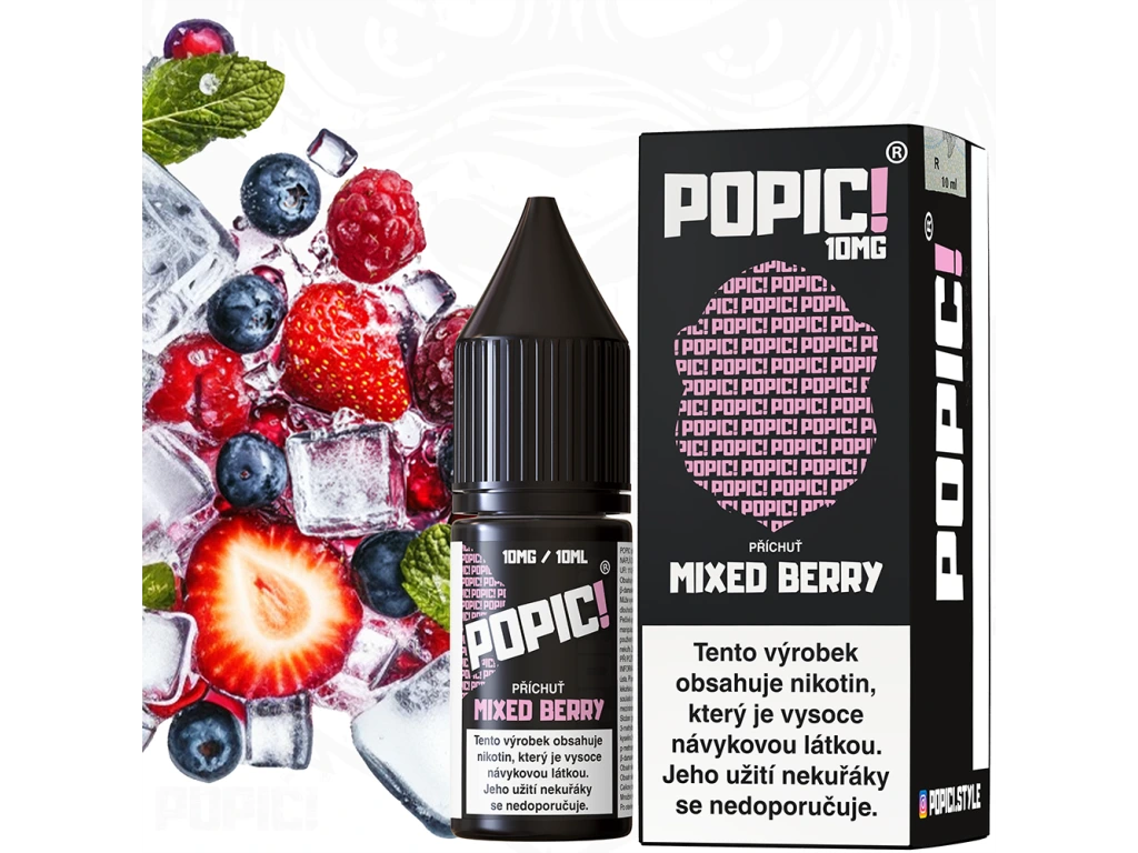 Popič! (Popič! Salt) 10ml Mixed Berry Nikotín: 10mg