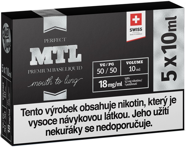 Levně JustVape (JustVape) 5x10ml E-Liquid SHOT VPG 50/50 18mg