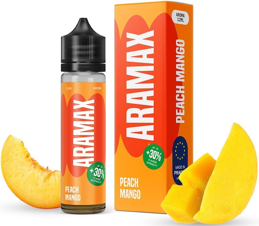 Levně Příchuť Aramax Shake and Vape 10/60ml Peach Mango