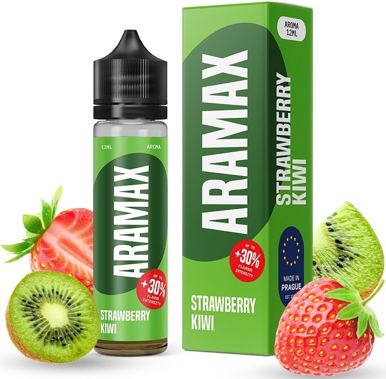 Levně Příchuť Aramax Shake and Vape 10/60ml Strawberry Kiwi