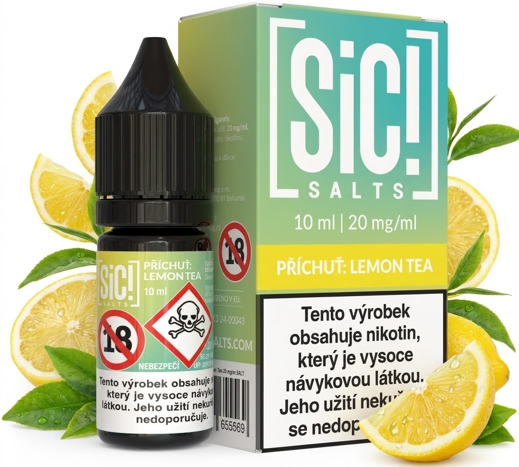 Levně Sic! (Sic! Salt) 10ml Lemon Tea Ice Nikotín: 10mg