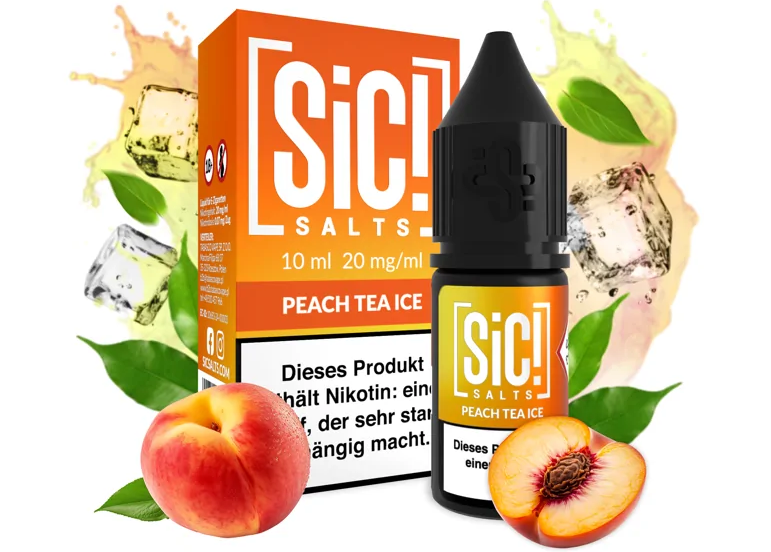Levně Sic! (Sic! Salt) 10ml Peach Tea Ice Nikotín: 10mg