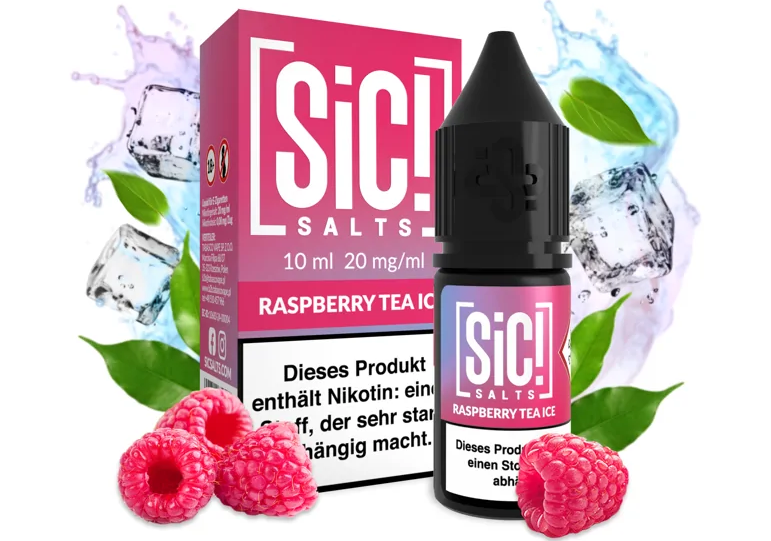 Levně Sic! (Sic! Salt) 10ml Raspberry Tea Ice Nikotín: 10mg