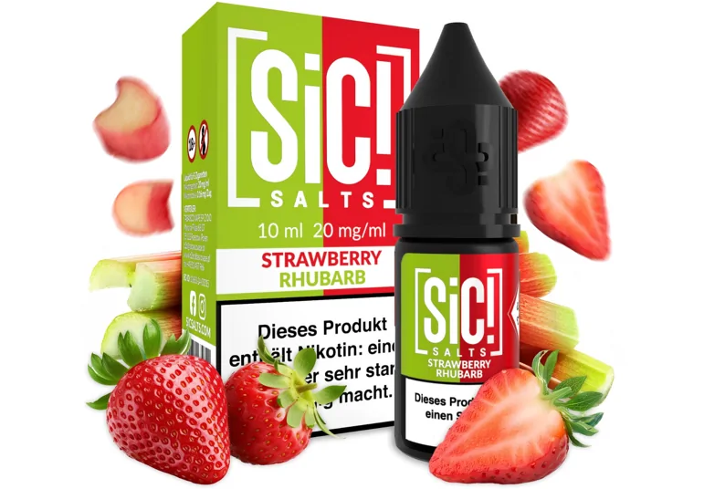 Levně Sic! (Sic! Salt) 10ml Strawberry Rhubarb Nikotín: 10mg
