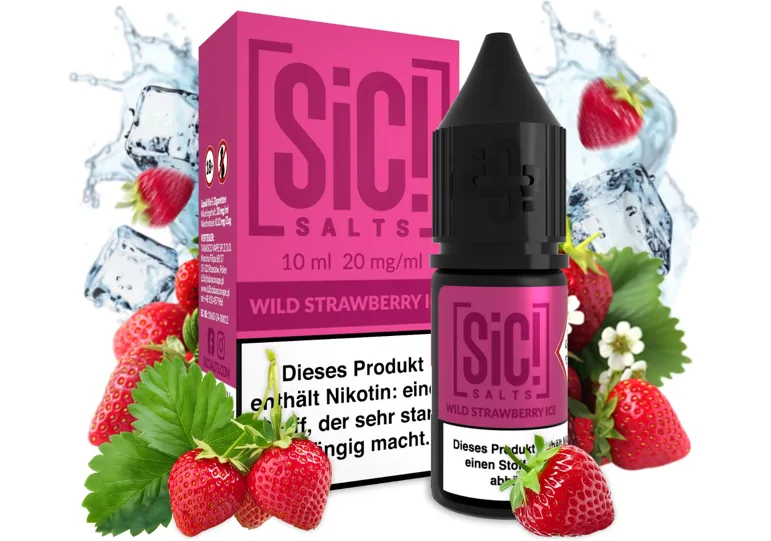 Levně Sic! (Sic! Salt) 10ml Wild Strawberry Ice Nikotín: 10mg