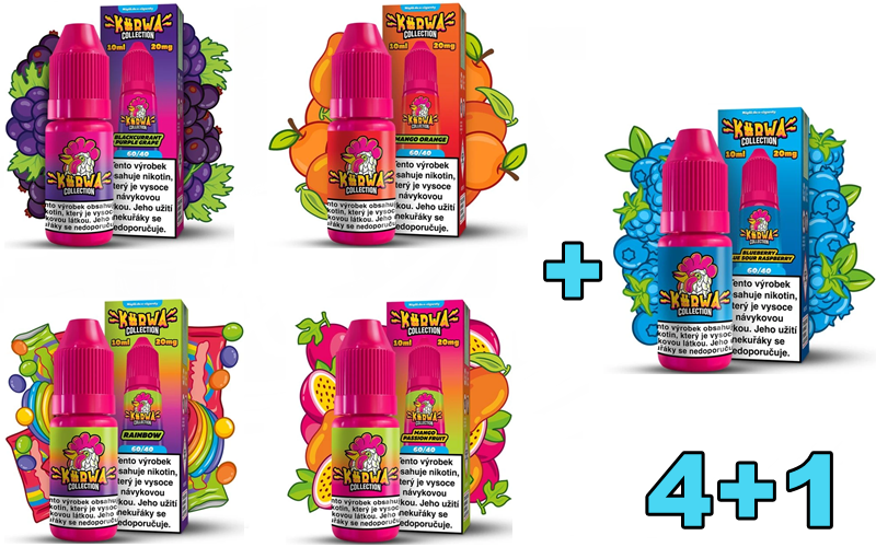 Levně Kurwa .(Kurwa Salt) 10ml 4+1
