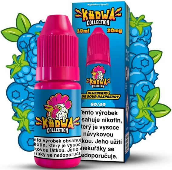 Levně Kurwa (Kurwa Salt 20mg) 10ml Blueberry Blue Sour Raspberry