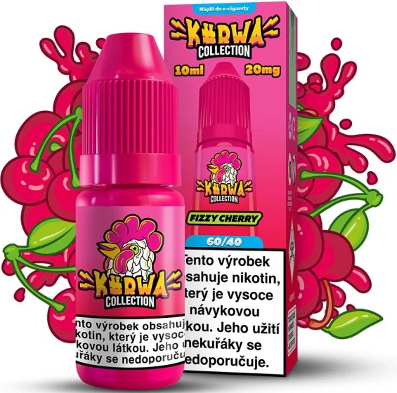 Levně Kurwa (Kurwa Salt 20mg) 10ml Fizzy Cherry