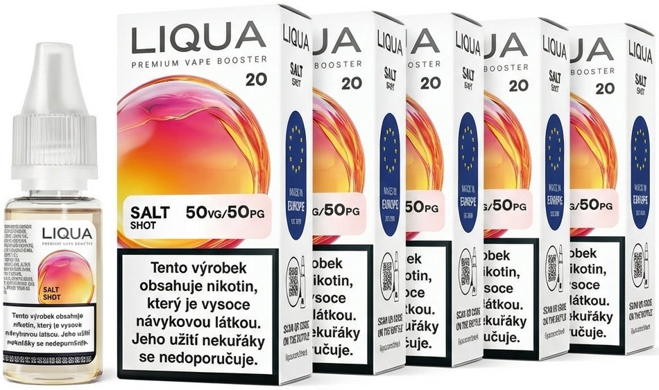 Levně Liqua (Liqua) 5x10ml E-Liquid SHOT SALT VPG 50/50 20mg