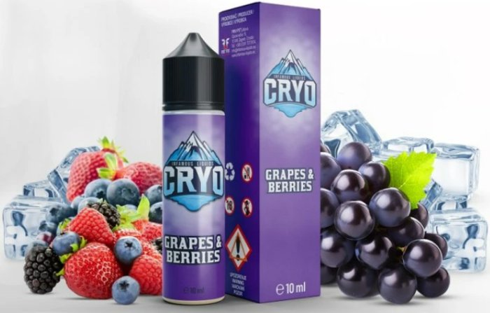 Levně Infamous Příchuť Infamous-Cryo Shake and Vape 10/60ml Grapes and Berries