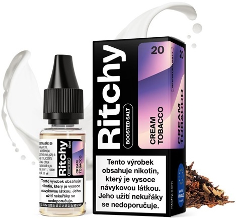 Levně Liqua (Ritchy Salt) 10ml Cream Tobacco Nikotín: 10mg