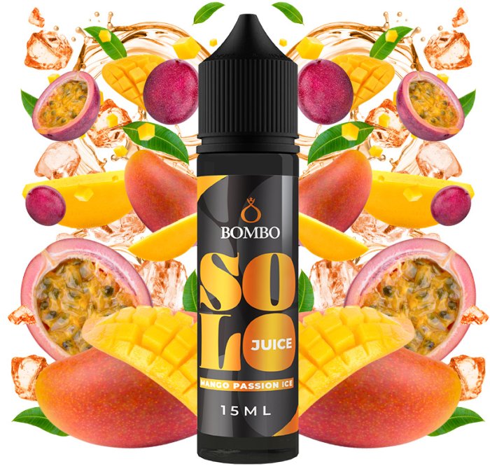 Levně Bombo Příchuť Bombo-Solo Shake and Vape 15/60ml Mango Passion Ice (Mango s marakujou na ledu)