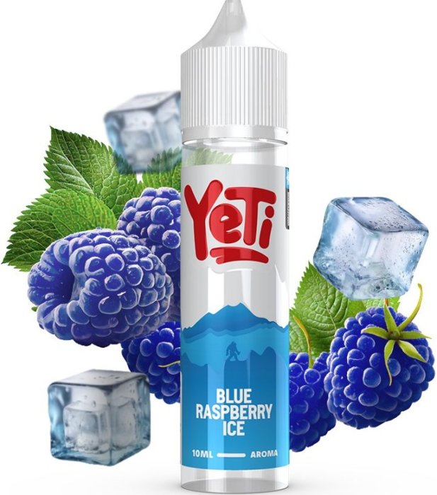 Levně Příchuť Yeti Shake and Vape 10/60ml Blue Raspberry Ice (Ledová modrá malina)