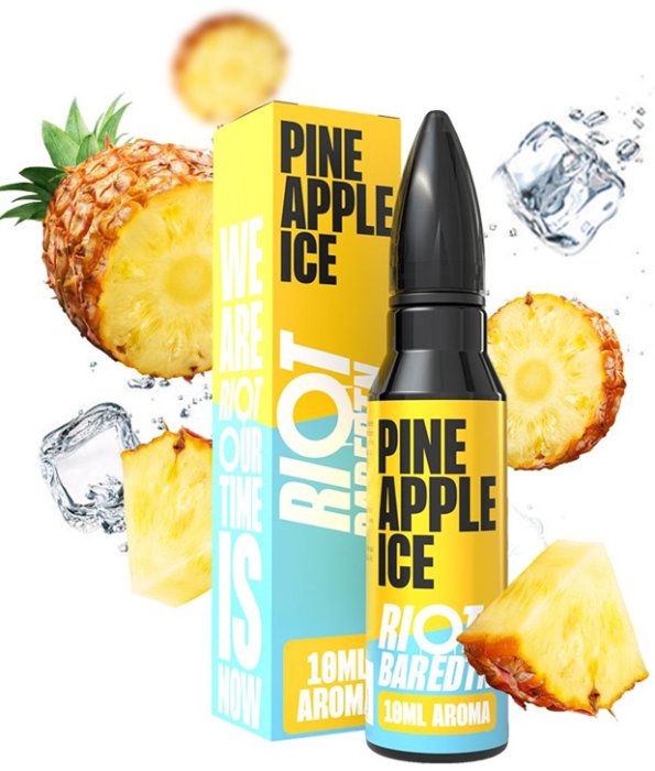 Levně Příchuť Riot Squad Shake and Vape 10/60ml Pineapple Ice (Ledový ananas)
