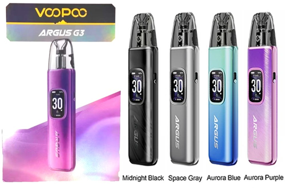Levně VOOPOO Argus G3 POD elektronická cigareta 1500mAh Barva: Černá