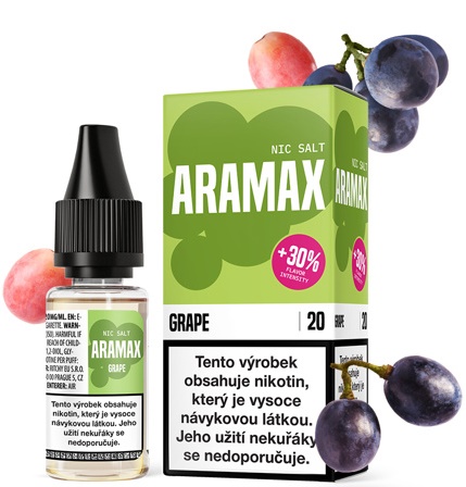 Levně Aramax (Aramax Salt) 10ml Grape Nikotín: 10mg