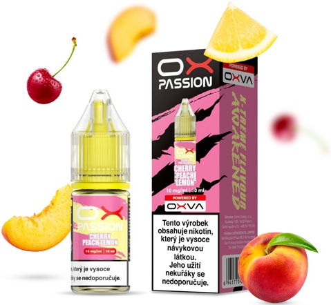Levně Oxva (Oxva Salt) 10ml Cherry Peach Lemon Nikotín: 10mg