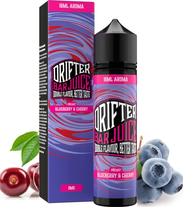 Levně Příchuť Juice Sauz Drifter Shake and Vape 16/60ml Blueberry Cherry