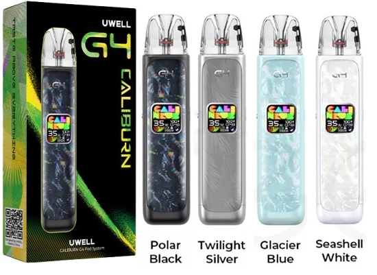 Levně Uwell Caliburn G4 POD elektronická cigareta 1300mAh Barva: Bílá