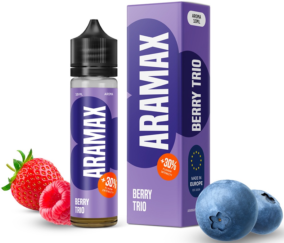 Levně Příchuť Aramax Shake and Vape 10/60ml Berry Trio