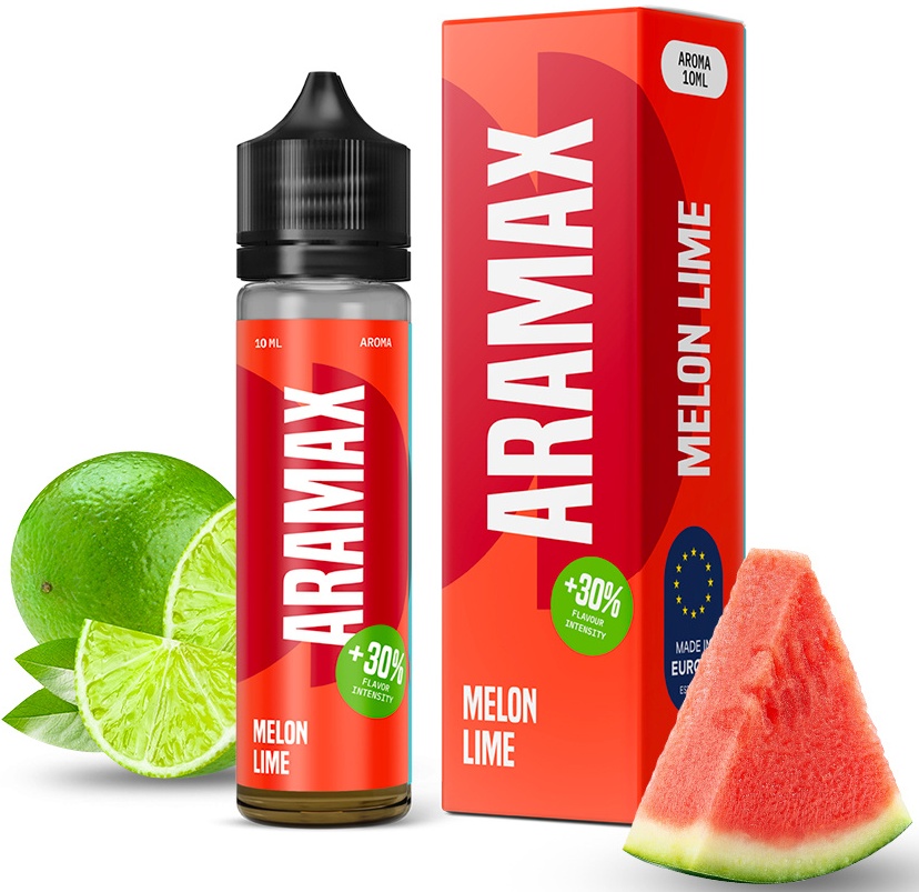Levně Příchuť Aramax Shake and Vape 10/60ml Melon Lime