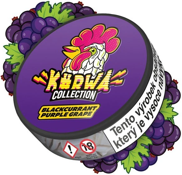 Levně Kurwa Nic.Sáček Blackcurrant Purple Grape 12mg