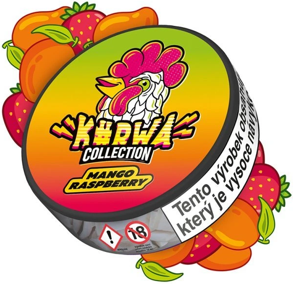 Levně Kurwa Nic.Sáček Mango Raspberry 12mg