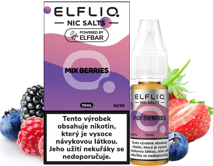 Levně Elf Bar (Elf Bar Elfliq Salt) 10ml Mixed Berries Nikotín: 10mg